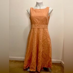 Jcrew women’s orange summer dress (with pockets)